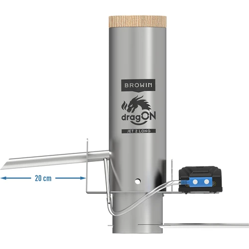 Gerador de fumo dragON JET 2 LONG com gaveta de cinzas - 2