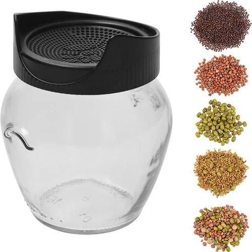 Germinador em frasco com tampa twist-off + 5 embalagens de sementes - 3