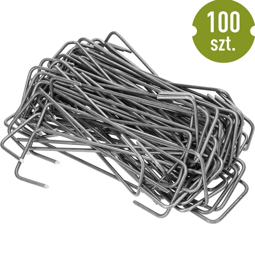 Grampos em L para tela geotêxtil, 100 un. - 4