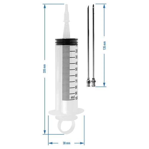 Injetor para carnes 100 ml + 2 agulhas - 10