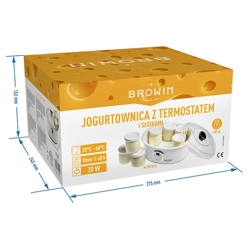 Iogurteira com termostato, 7 frascos, 1,3 L - 8