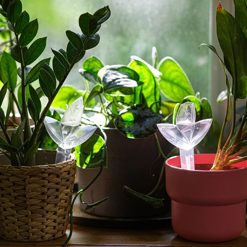Irrigador para plantas – folha transparente, 120 ml - 9