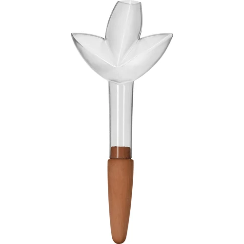 Irrigador para plantas – folha transparente com cone de cerâmica, 120 ml
