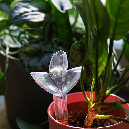 Irrigador para plantas – folha transparente com cone de cerâmica, 120 ml - 10