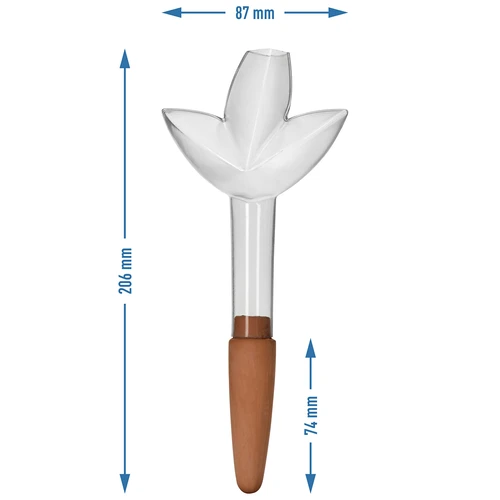 Irrigador para plantas – folha transparente com cone de cerâmica, 120 ml - 5