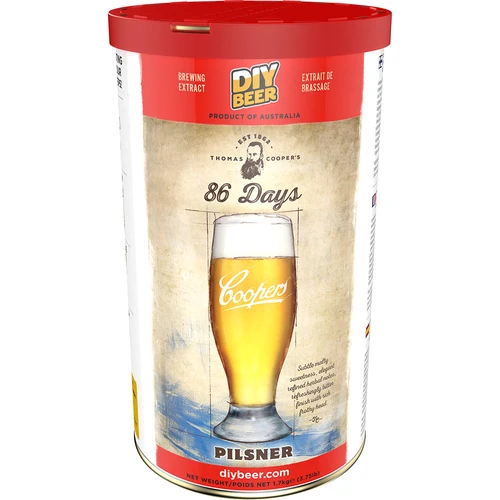 Kit de Cerveja Coopers 86 Days Pilsner - 2