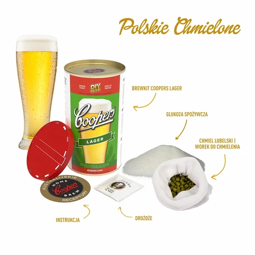 Kit para cerveja - com lúpulos polacos, 20 L - 2