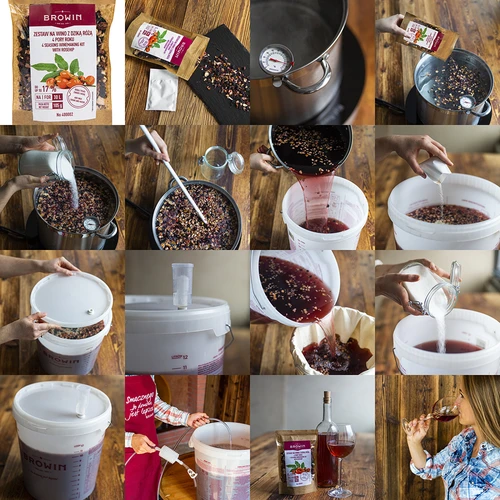 Kit para vinho 4 PORY ROKU - Rosa-brava - 5