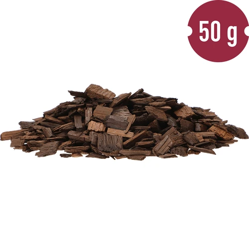 Lascas de carvalho de tosta forte para aromatizar bebidas alcoólicas (whisky, bourbon, brandy, conhaque, cerveja), 50 g - 4