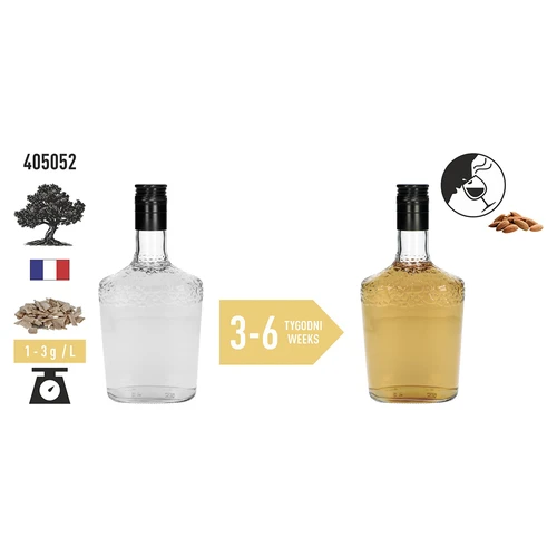 Lascas de carvalho naturais para aromatizar bebidas alcoólicas (whisky, vinho branco), 50 g - 6