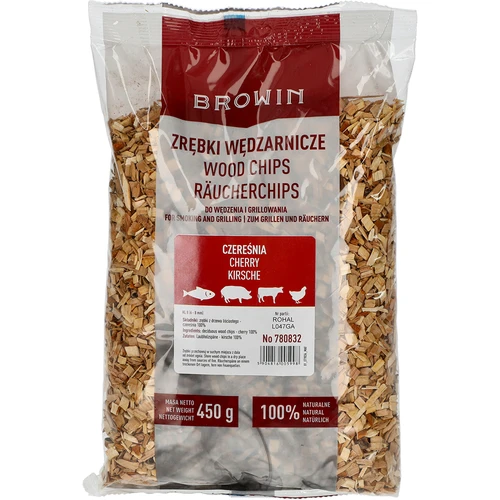 Lascas para fumagem/grelhar, cerejeira, 450 g, classe 8