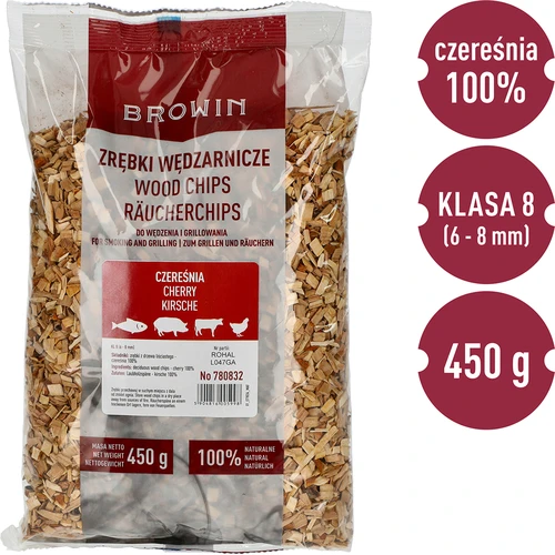 Lascas para fumagem/grelhar, cerejeira, 450 g, classe 8 - 3