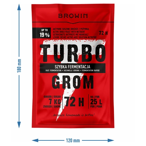 Levedura de Destilação Turbo Grom 72h - 4