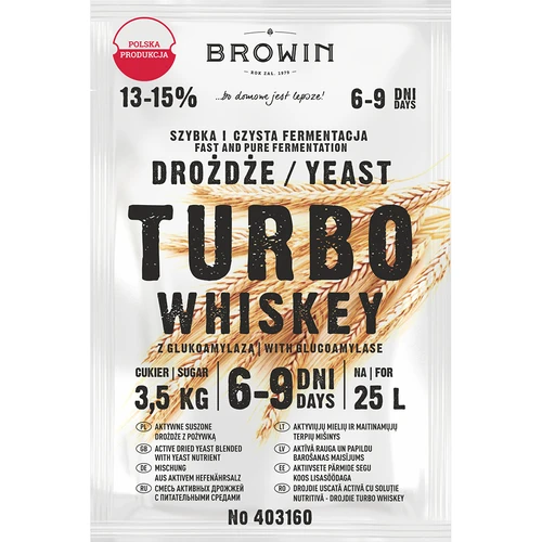 Levedura de destilaria Turbo Whiskey