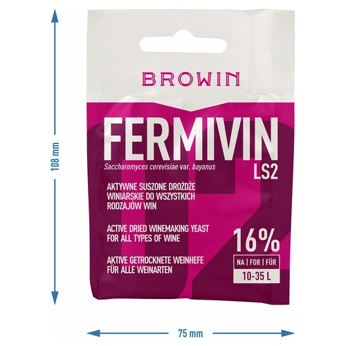 Levedura enológica Fermivin LS2, 7 g - 3