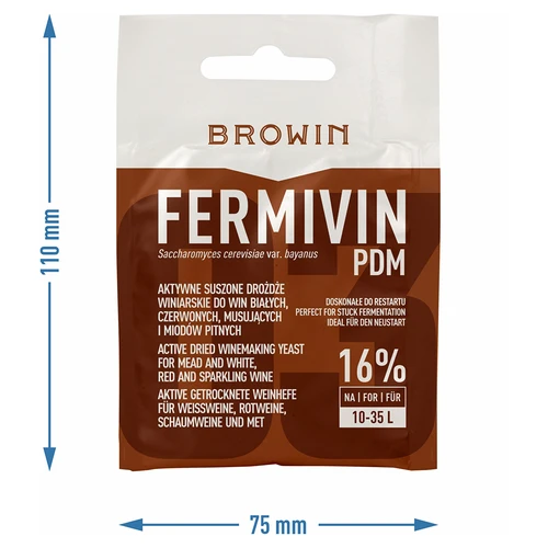 Levedura enológica Fermivin PDM, 7 g - 3
