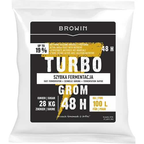 Levedura para destilação Turbo Grom 48 h – 100 L
