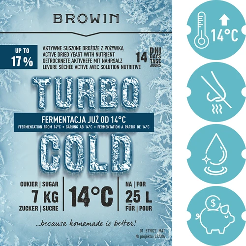Levedura Turbo Cold 120 g - 5