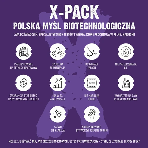 Levedura Turbo X-Pack 1,8 kg - profissional, para grandes lotes de fermentação - 7