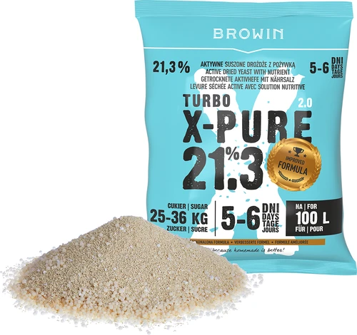 Levedura Turbo X-Pure 21,3%, 100 L - 3