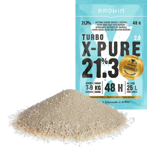 Levedura Turbo X-Pure 21,3% 48h, 25 L - 3
