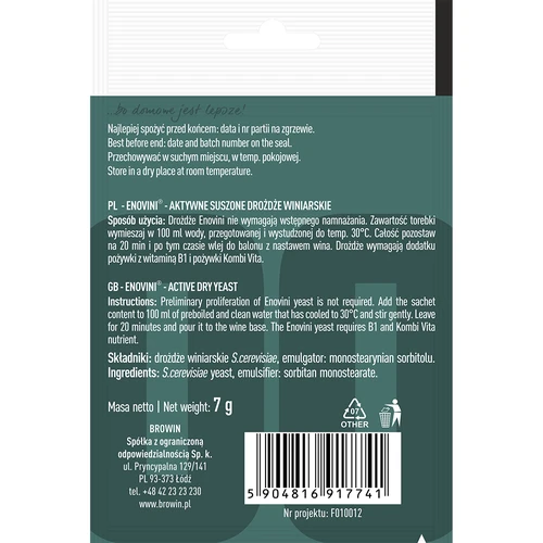 Leveduras enológicas Enovini® - 2