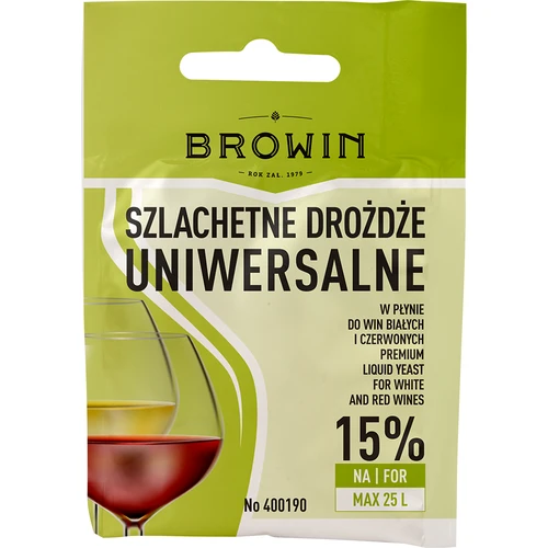 Leveduras enológicas universais, 20 ml