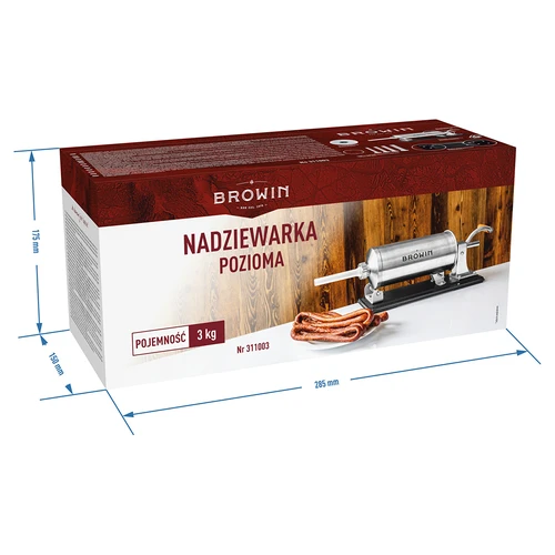 Máquina de encher enchidos horizontal 3 kg - 12
