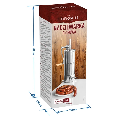 Máquina de encher enchidos vertical 5 kg - 11