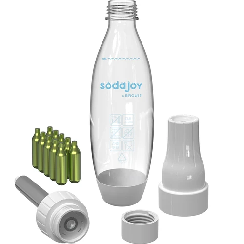 Máquina de gaseificação de água e bebidas + 10 cartuchos - 4