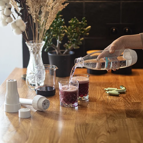 Máquina de gaseificação de água e bebidas + 10 cartuchos - 10