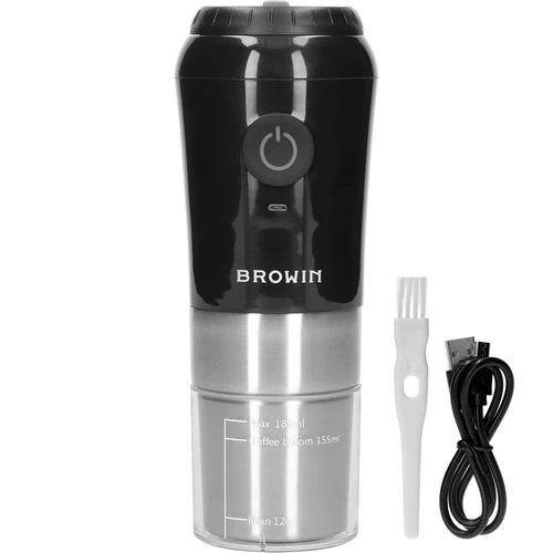 Moinho de café – elétrico, de mós, com cafeteira e copo - 2