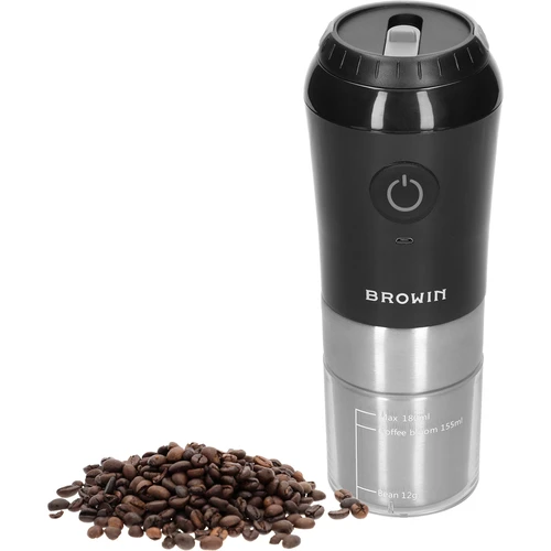 Moinho de café – elétrico, de mós, com cafeteira e copo - 3