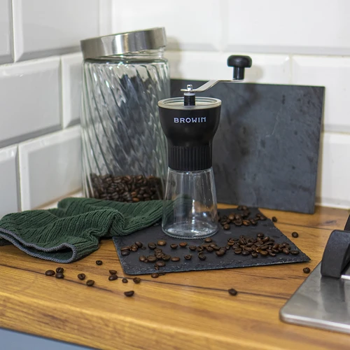 Moinho de café manual com ajuste de moagem - 9