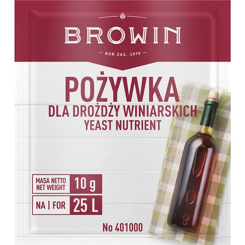 Nutriente para leveduras de vinho, 10 g