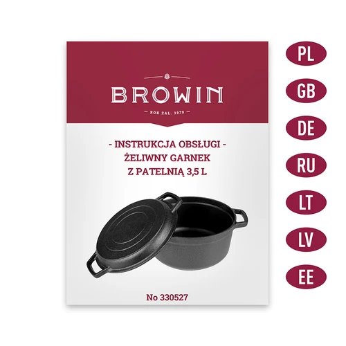 Panela de ferro fundido com frigideira, 3,5 L - 10