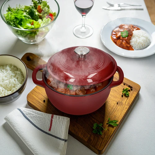 Panela de ferro fundido esmaltada - bordeaux, 4 L - 7