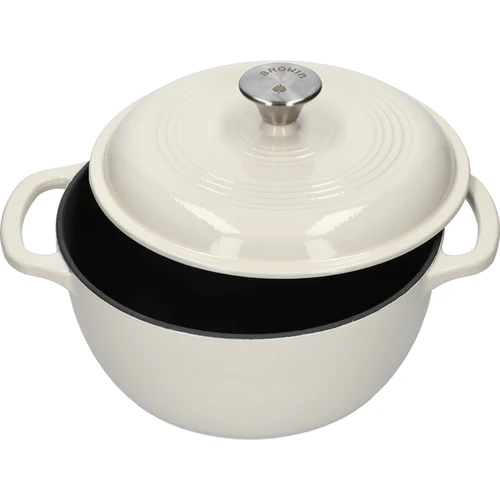 Panela de ferro fundido esmaltada - ecru, 4 L - 2