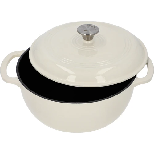 Panela de ferro fundido esmaltada - ecru, 5,8 L - 2