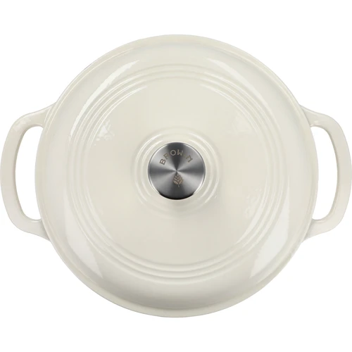 Panela de ferro fundido esmaltada - ecru, 5,8 L - 3