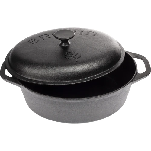 Panela de ferro fundido para forno, 5,5 L
