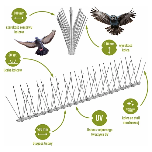 Picos para aves, em tira de plástico, 10 unidades - 3