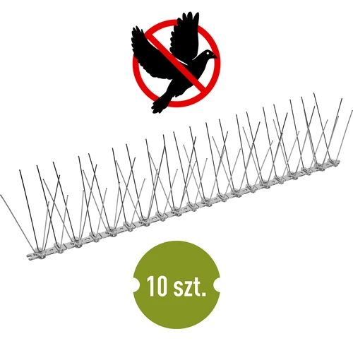 Picos para aves, em tira de plástico, 10 unidades