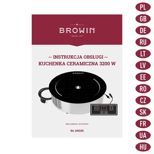 Placa cerâmica 3200 W - 9