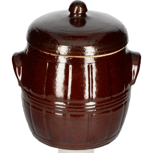 Pote de grés - 4,5 L com tampa