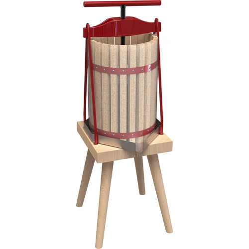 Prensa de cesto para fruta – com cesto de madeira, 10 L