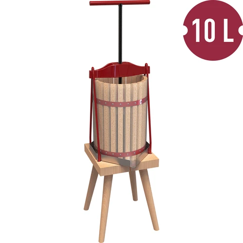 Prensa de cesto para fruta – com cesto de madeira, 10 L - 2