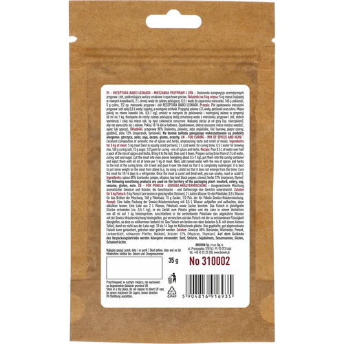 Receita da Avó Leokadia para Salga e Cura, 35 g - 2