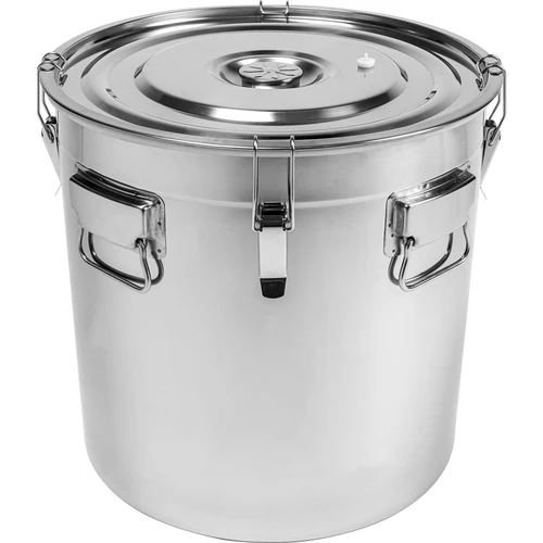 Recipiente de aço inoxidável de 60 L com tampa - 2