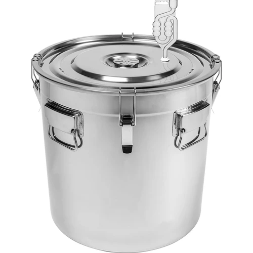Recipiente de aço inoxidável de 60 L com tampa